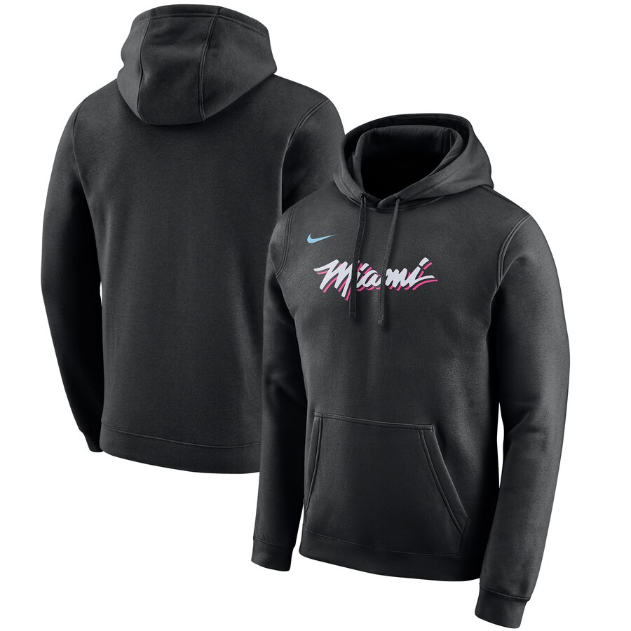 NBA Miami Heat Nike 201920 City Edition Club Pullover Hoodie  Black